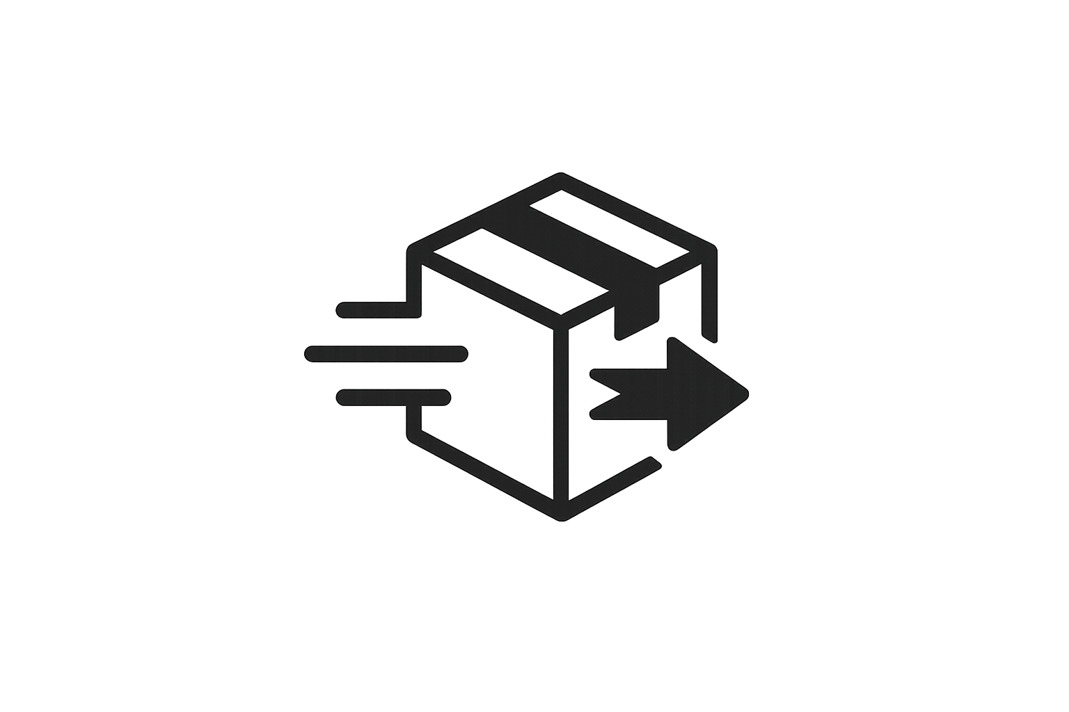 Un logo pequeño para mostrar envío rápido